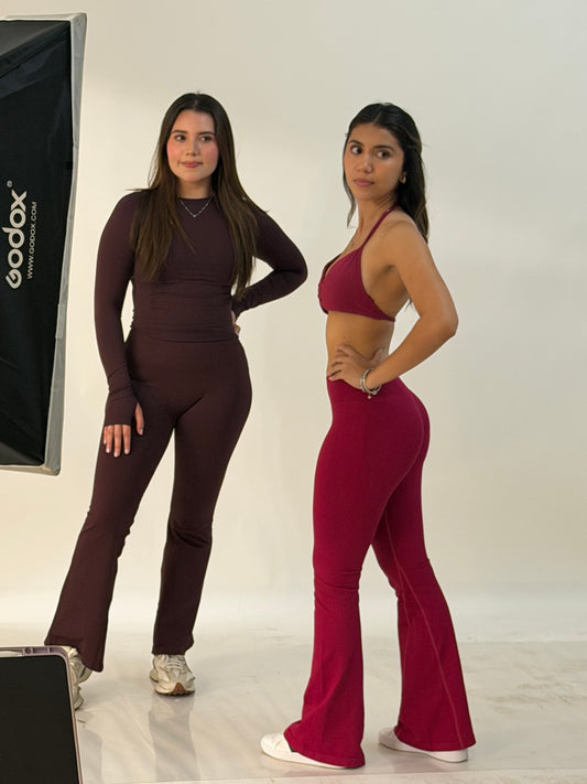 Legging flare scrunch