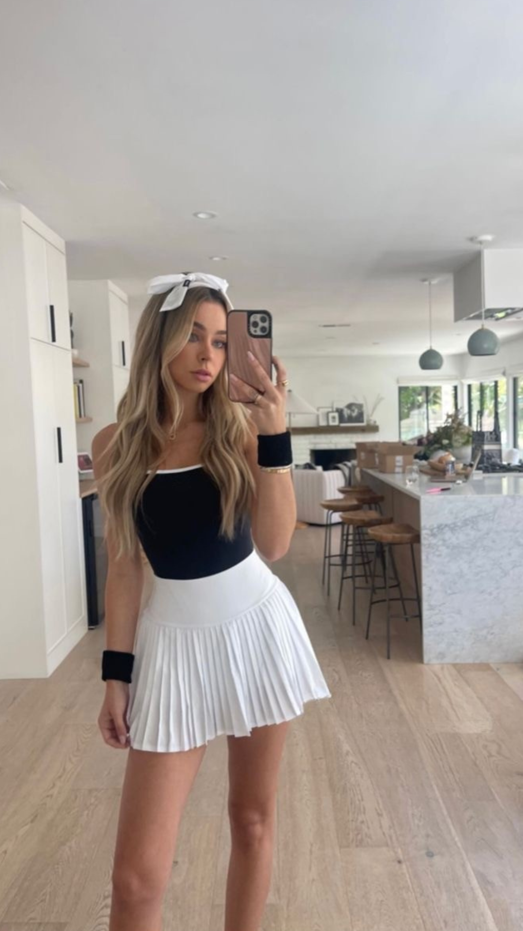Short falda plisada